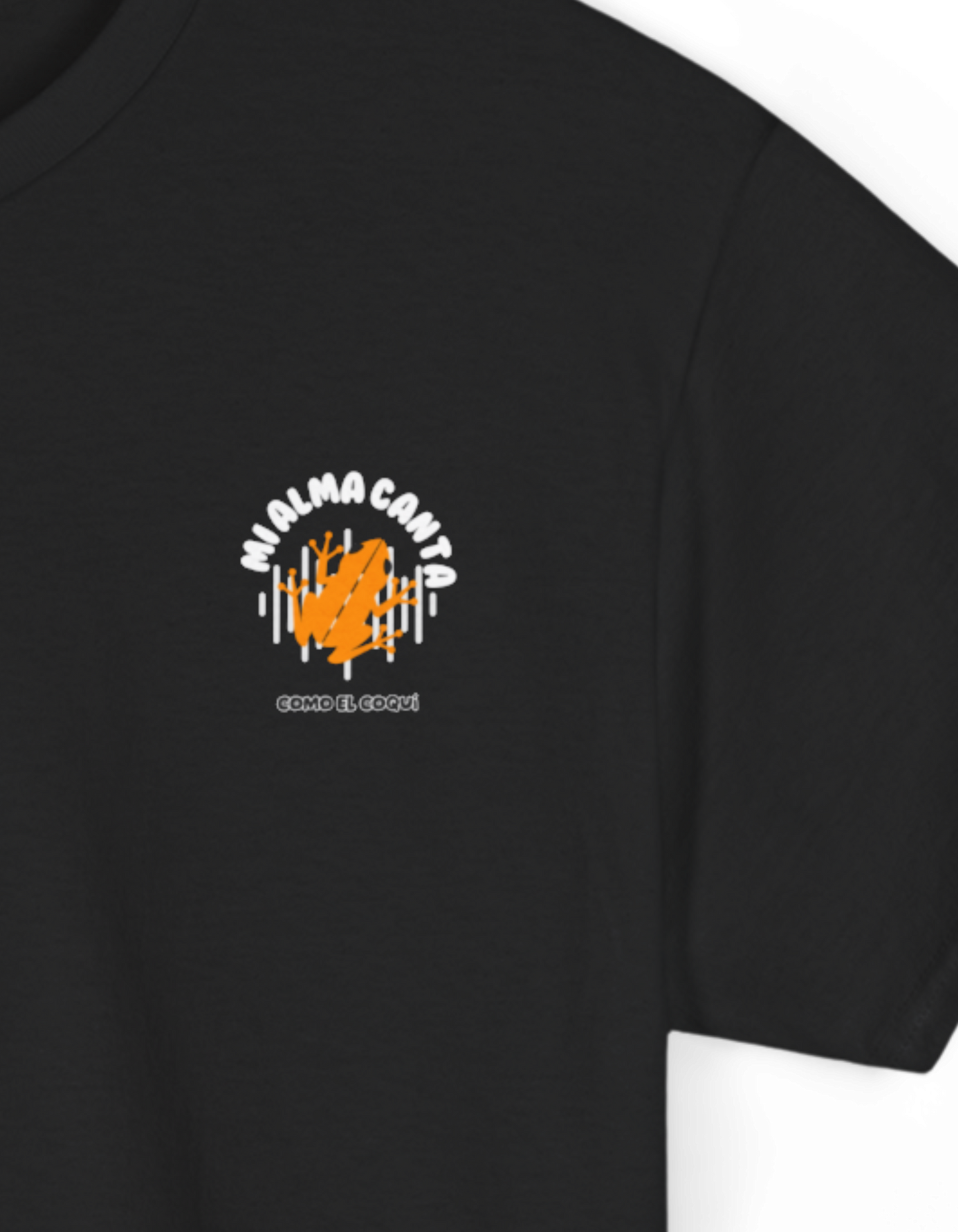 Camiseta unisex Puerto Rico - Mi alma canta como el coquí - Almas sin fronteras