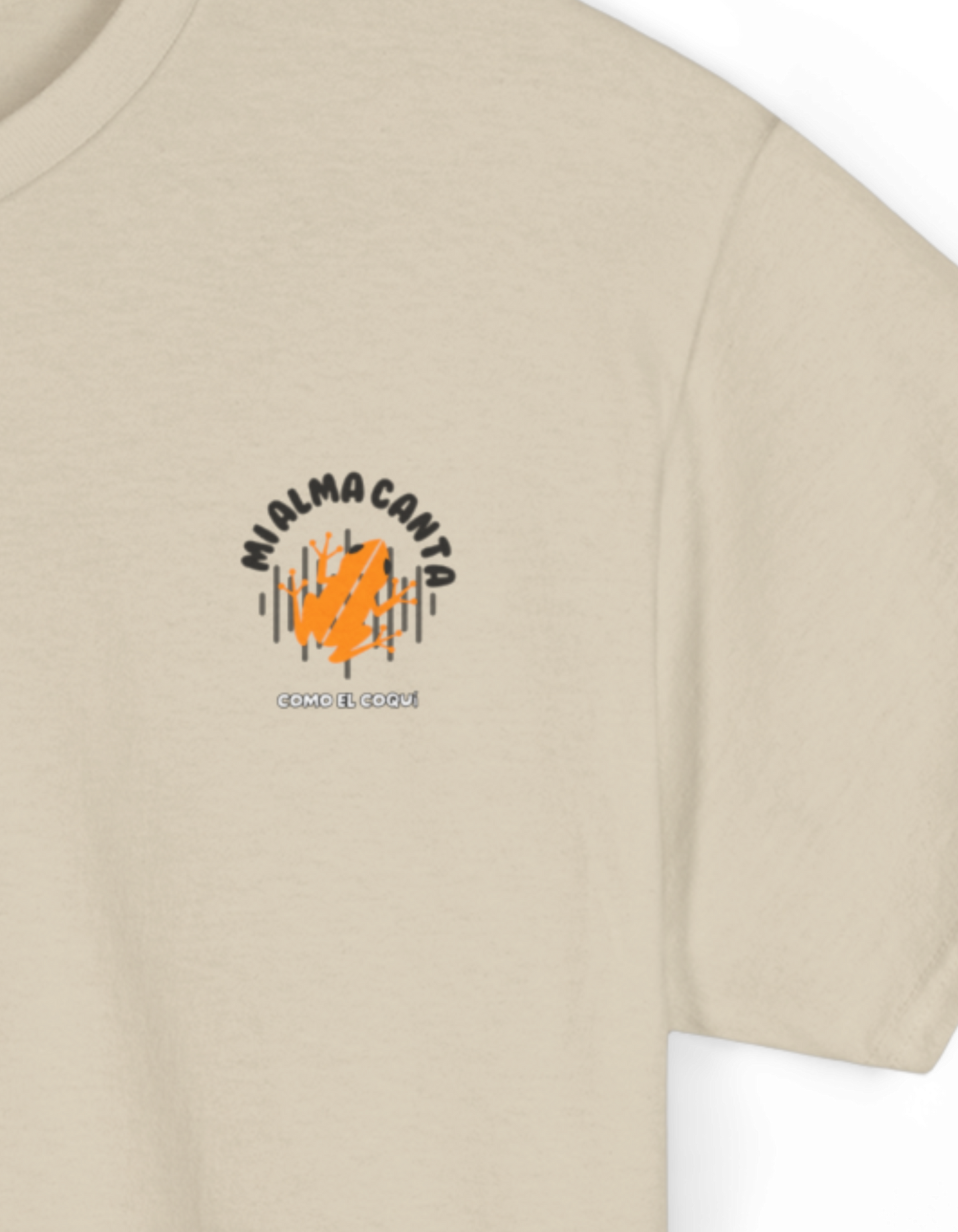 Camiseta unisex Puerto Rico - Mi alma canta como el coquí - Almas sin fronteras