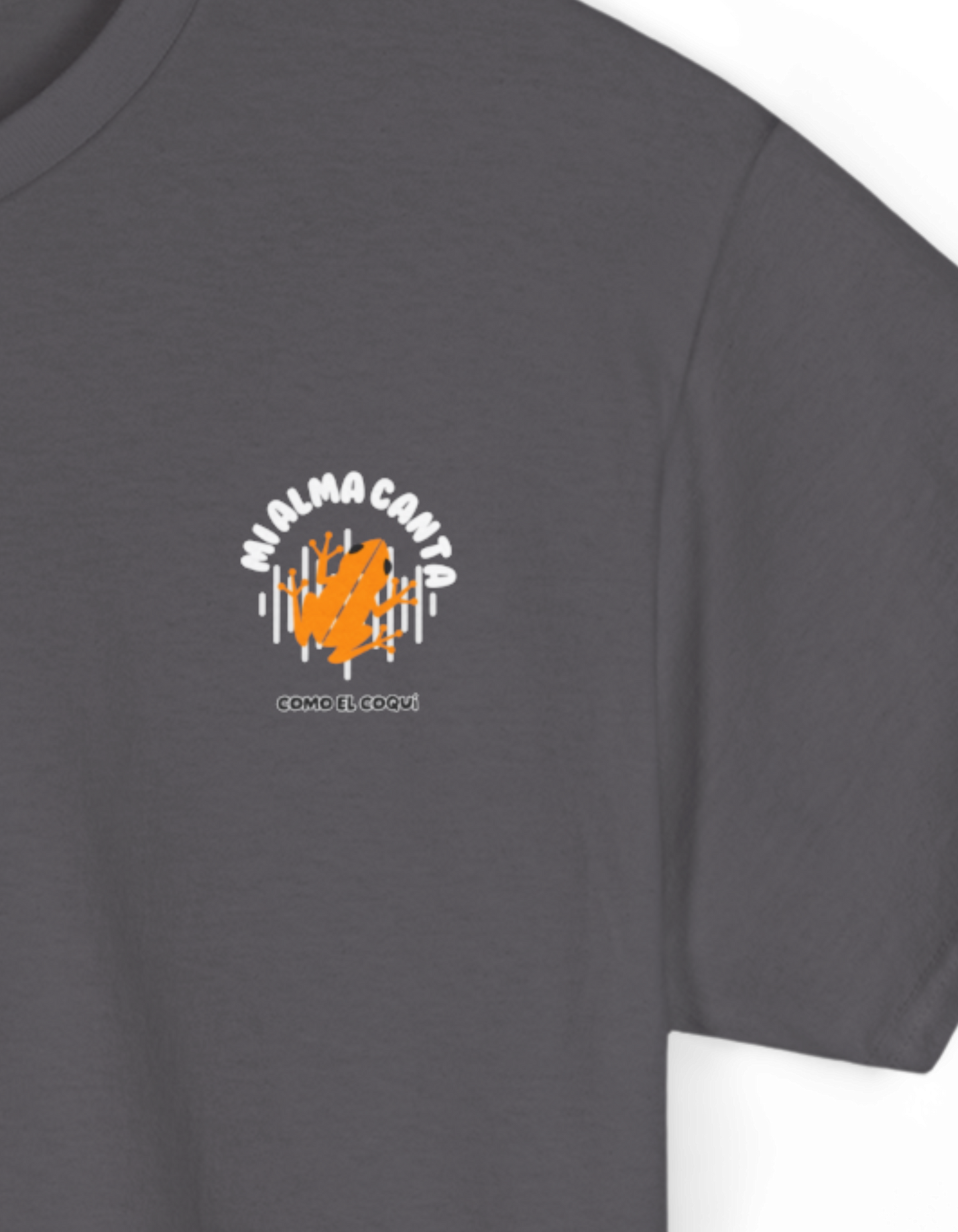 Camiseta unisex Puerto Rico - Mi alma canta como el coquí - Almas sin fronteras