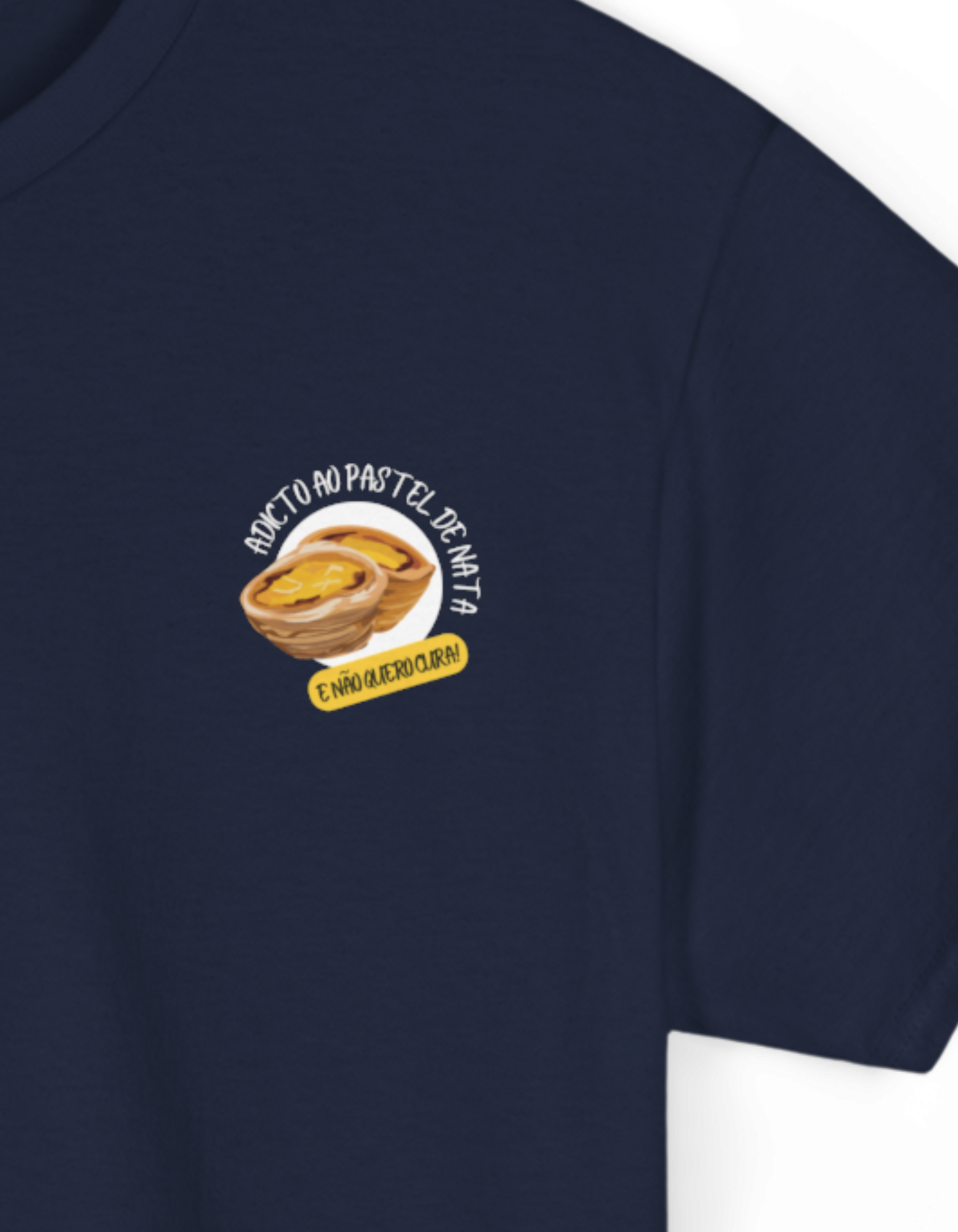 Camiseta unisex Portugal - Adicto ao pastel de nata - Almas sin fronteras
