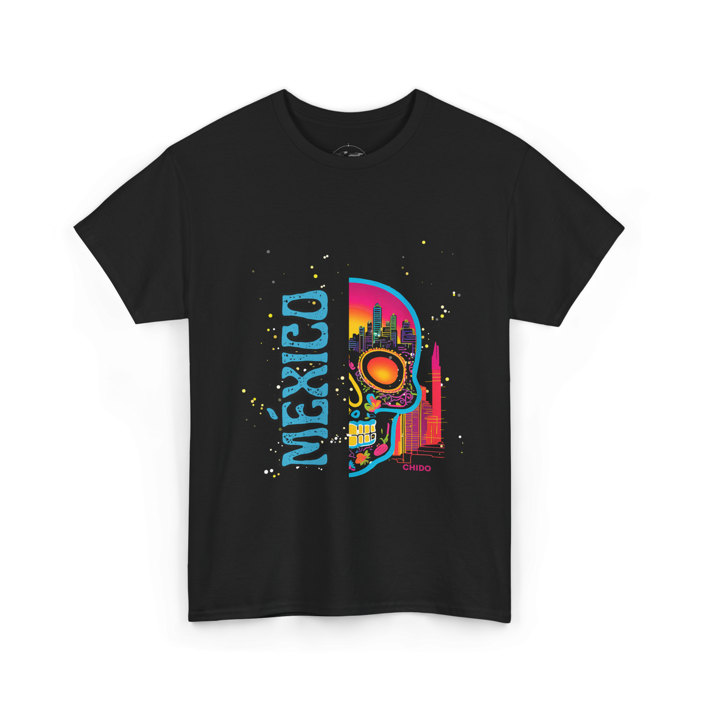 Camiseta unisex México - Chido y urbano (Celeste) - Almas sin fronteras