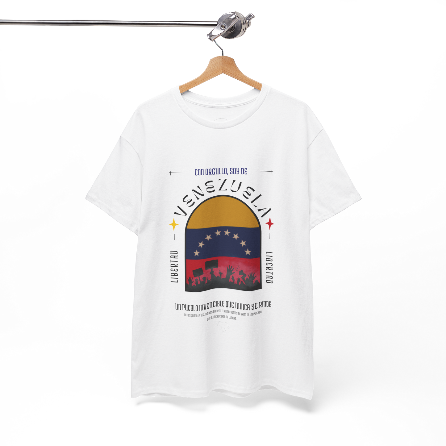 Camiseta unisex - Venezuela invencible - Almas sin fronteras