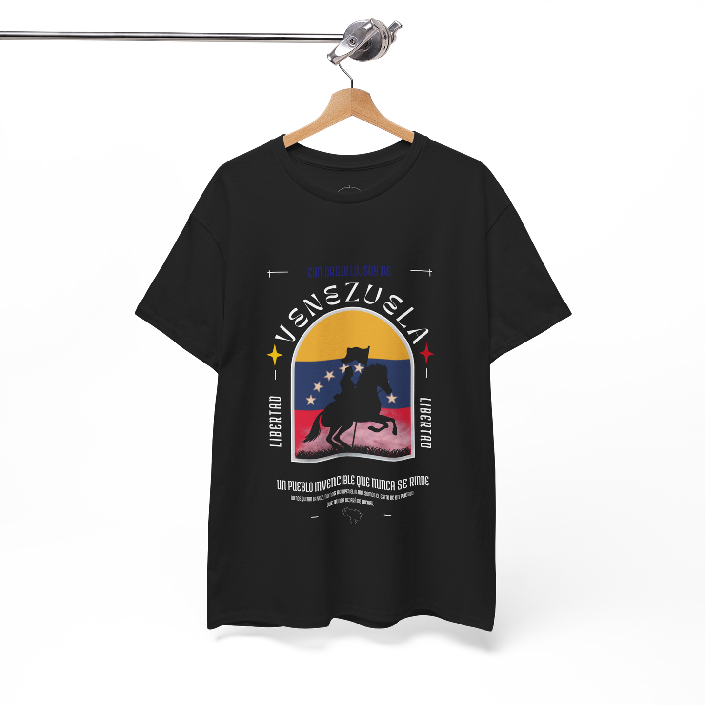 Camiseta unisex - Venezuela invencible - Almas sin fronteras