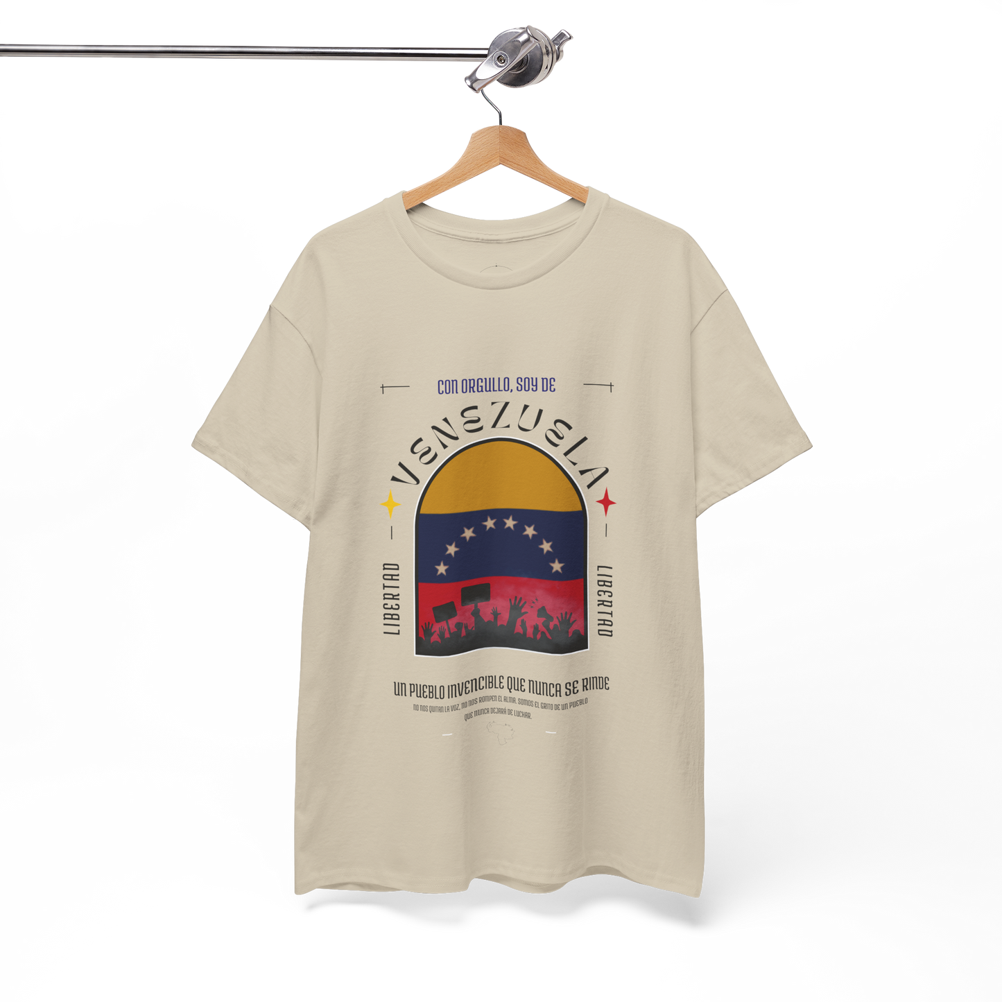 Camiseta unisex - Venezuela invencible - Almas sin fronteras