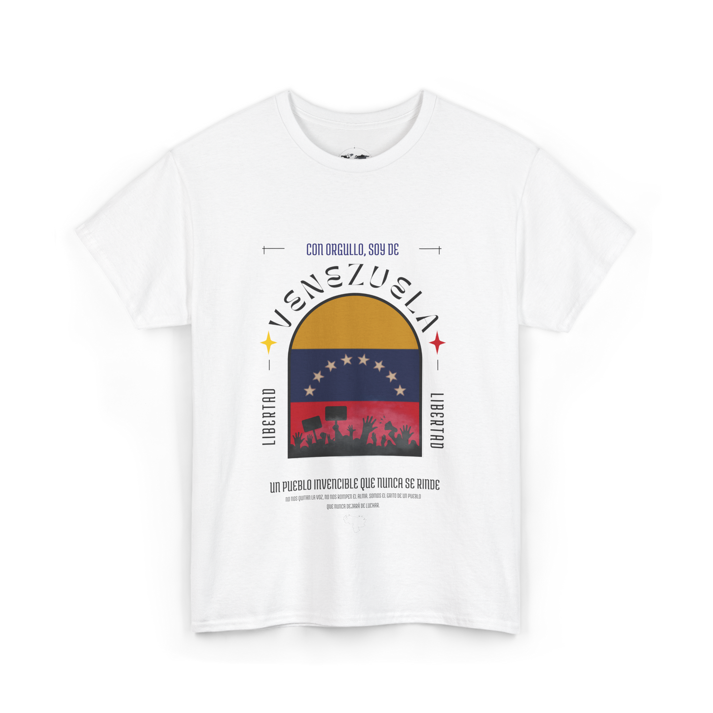 Camiseta unisex - Venezuela invencible - Almas sin fronteras