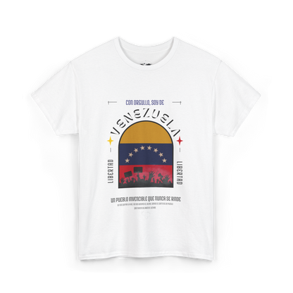 Camiseta unisex - Venezuela invencible - Almas sin fronteras
