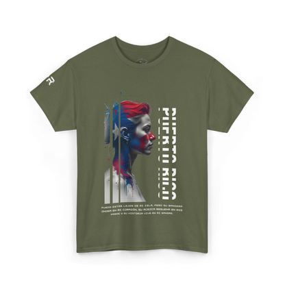 Camiseta Su bandera en mi corazón - Unisex Puerto Rico
