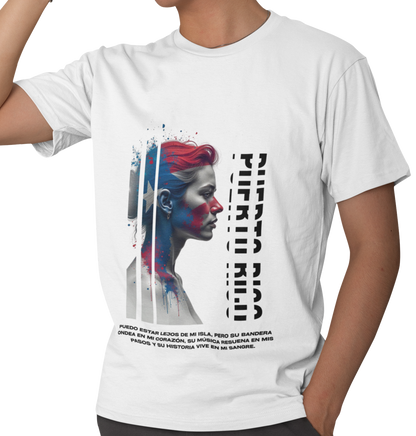 Camiseta Su bandera en mi corazón - Unisex Puerto Rico