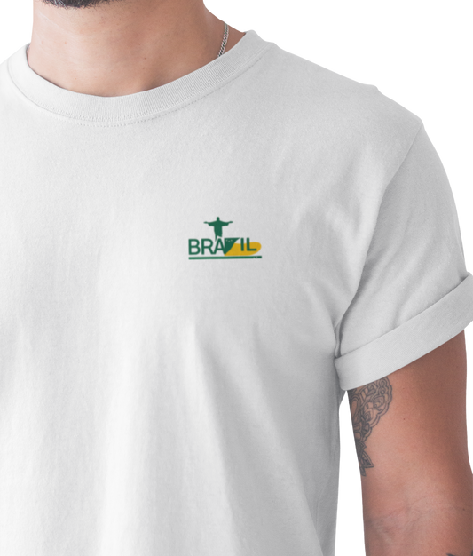Camiseta unisex minimalista Brasil – Orgullo y pasión