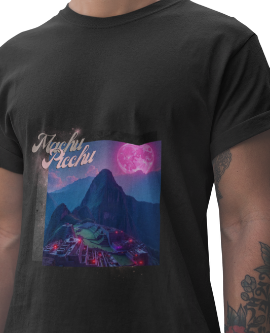 Camiseta unisex Perú - Machu Picchu futurista