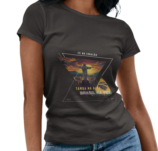 Camiseta unisex Brasil – Fe, samba y pasión